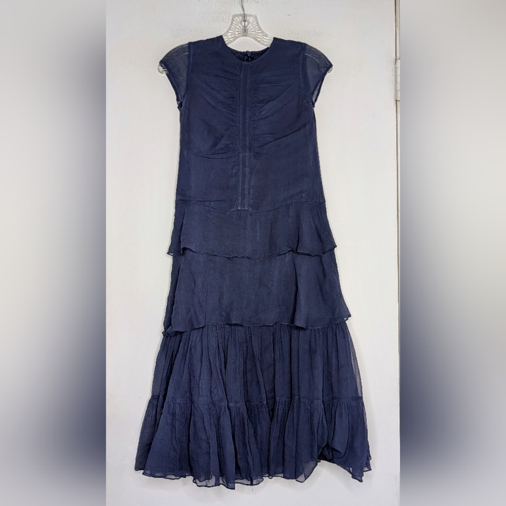 Girl’s Morgane Le Fay Navy Blue Layered Dress